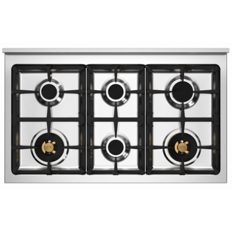 BERTAZZONI PRO10 6L 3E BI T Ηλεκτρική Κουζίνα με 3 Φούρνους και Εστίες Αερίου 100cm Λευκό